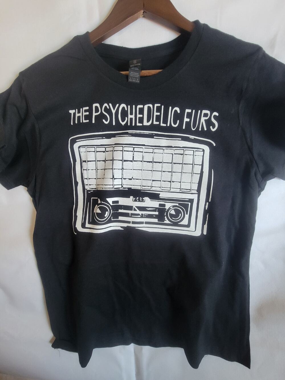 the psychedelic furs  band t shirt Ladies Large  Black